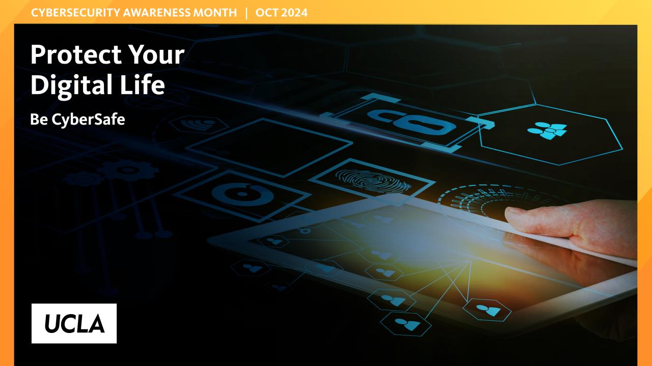 UCLA UC Cyber Awareness Month background